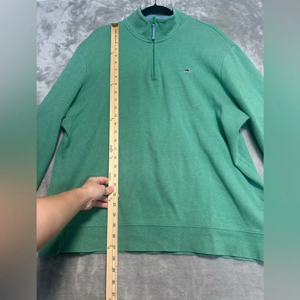 Vineyard Vines 1/4 Zip Pullover Men’s XL Green Golf Preppy Pima Cotton